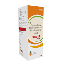  pharma franchise pcd in gujarat vita pharmaceuticals -	Hepavit Syrup 20ml. 3D Pack.png	